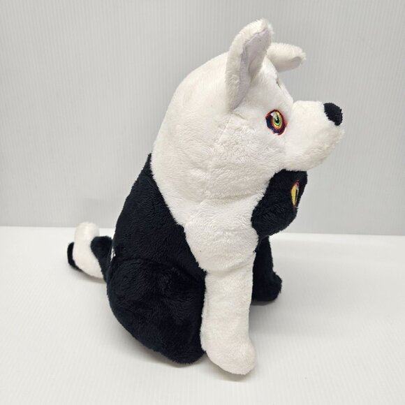 MEOW WOLF Cat Wolf Twisted Multiverse Plush Black White Stuffed Toy With Tags - Picture 2 of 5